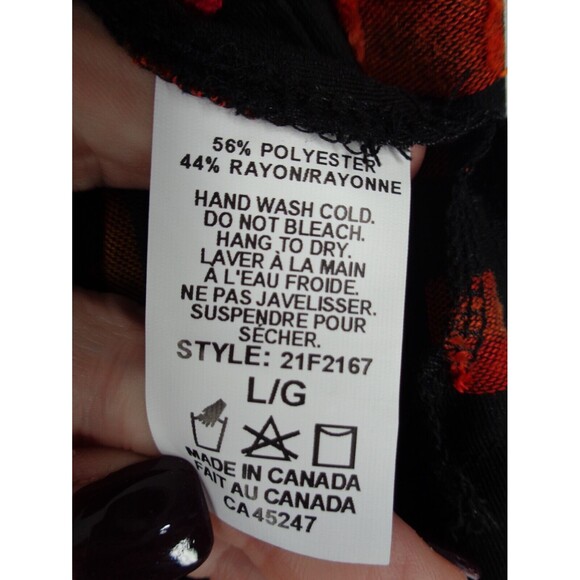 Michael Tyler Button Tunic Top Large Black Multi-Color New - Picture 11 of 11